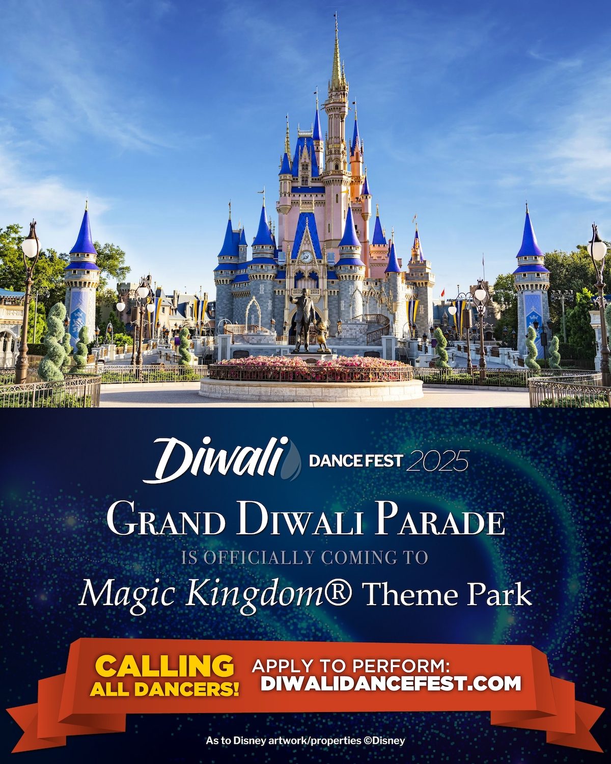 The Grand Diwali Parade at Disney’s Magic Kingdom Park, Diwali Dance Fest 2025